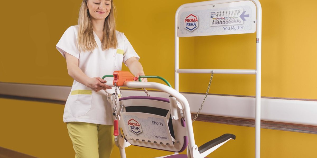 A compassionate and skilled nurse providing care to a patient, embodying a positive career outcome.