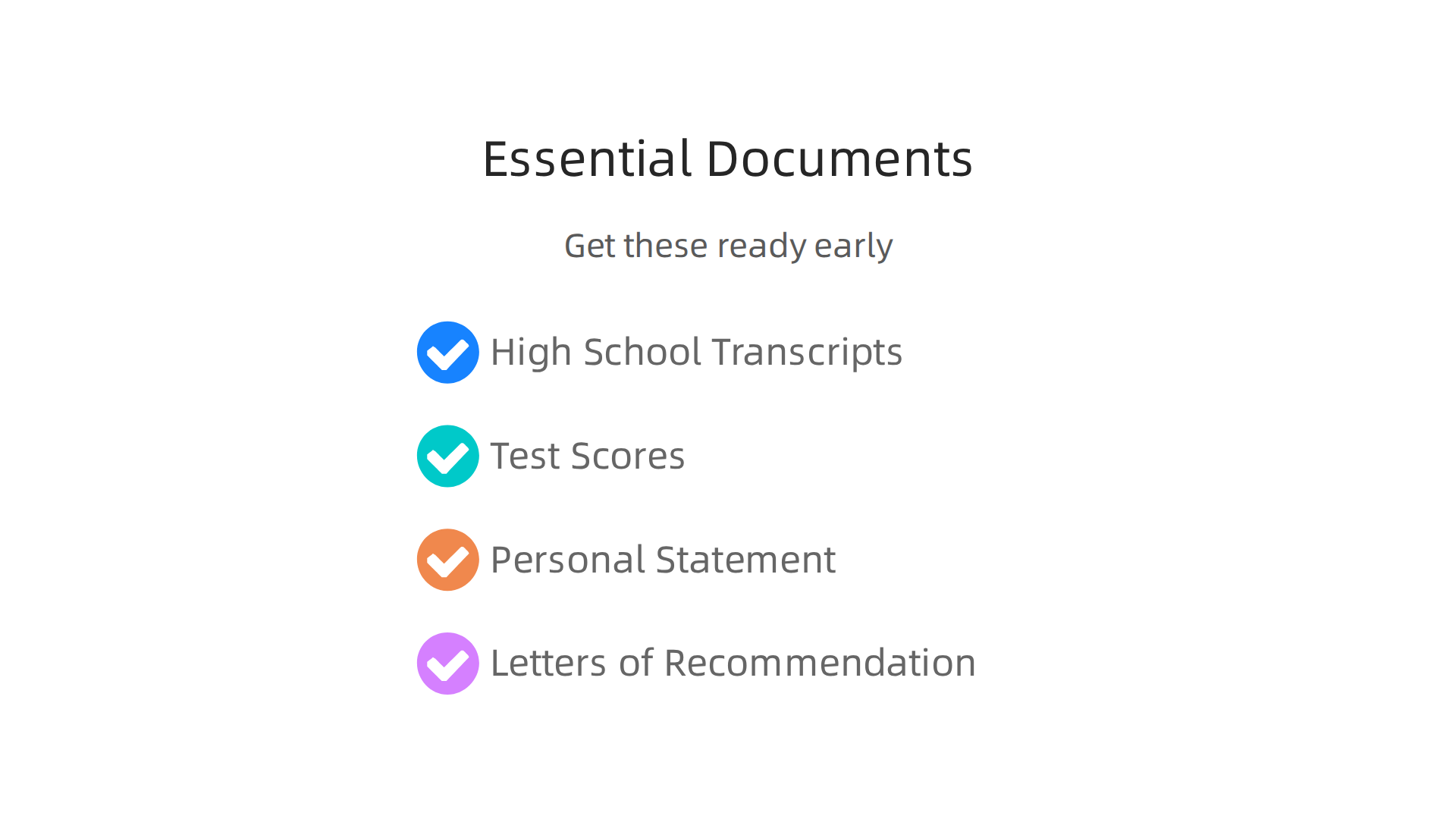 A checklist of crucial documents needed to complete your Lehman College application.