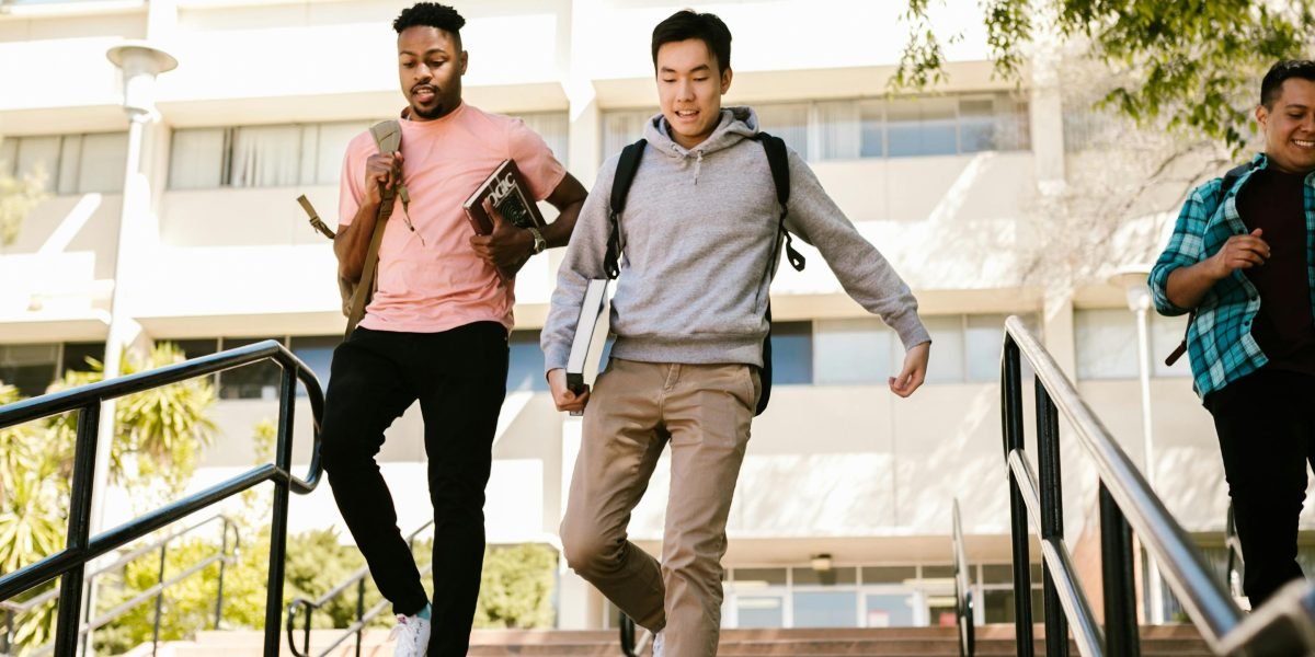Students engaging in various activities on a lively university campus, highlighting social and extracurricular experiences.