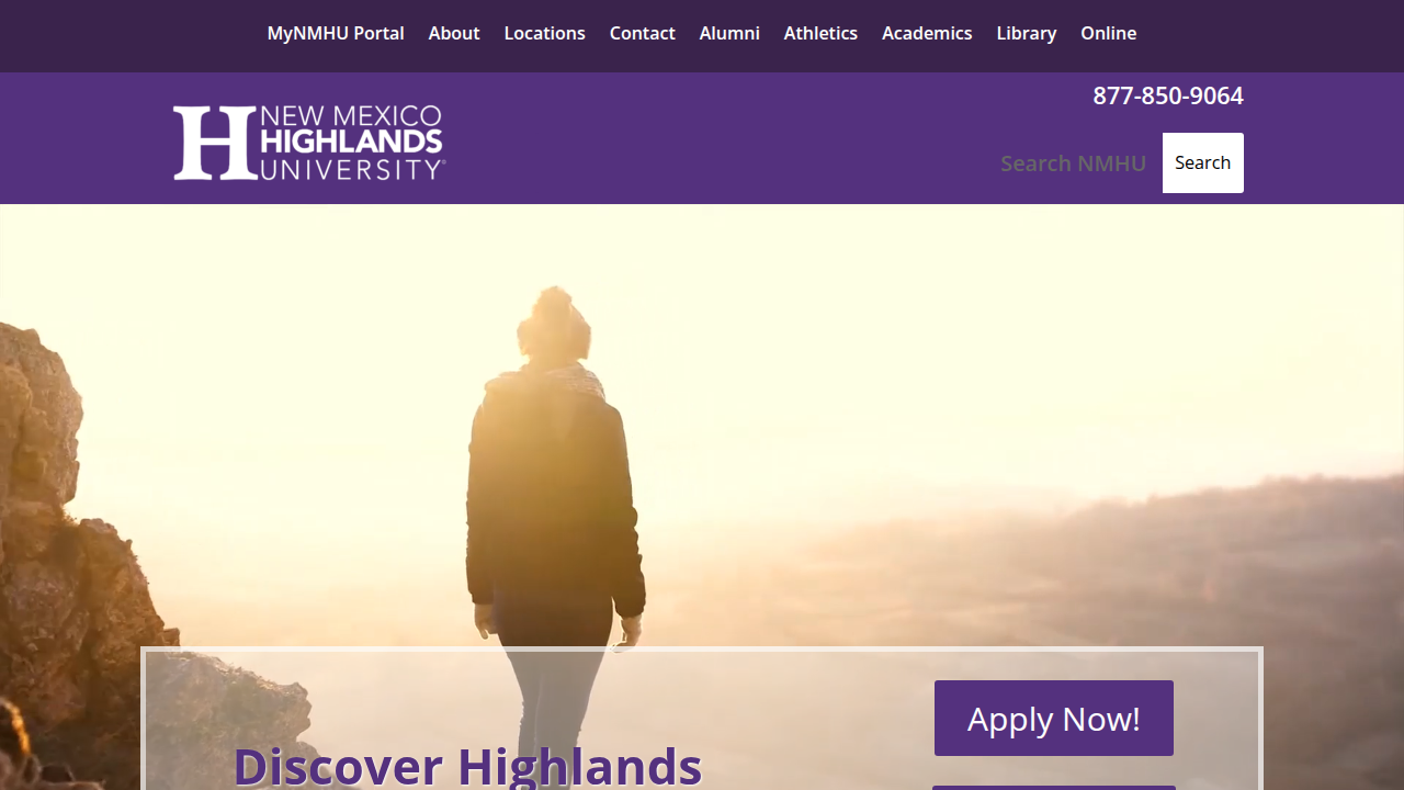 Explore the official homepage of New Mexico Highlands University for comprehensive information on degrees, programs, and student life.