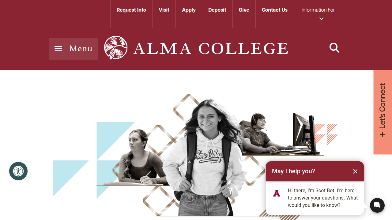 Explore Alma College's official website for academic programs, campus life, and admissions information.