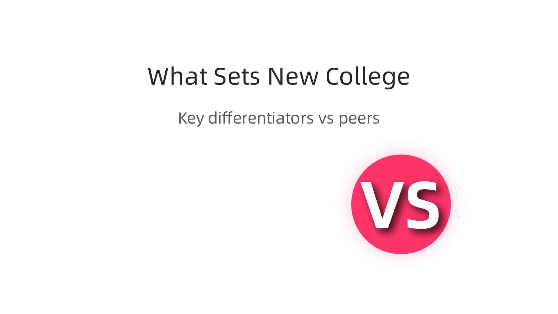 Key differentiators of New College of Florida when compared to other public liberal arts institutions.