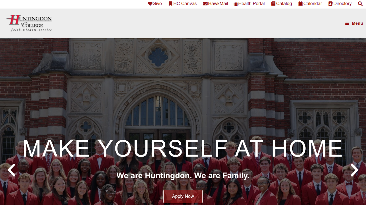 The official homepage of Huntingdon College, providing information about its mission and programs.